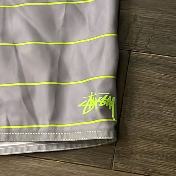 Stussy Cargo Board Shorts Swim Trunks Surfing Unlined new Stripe Mens Sizes - Picture 4 of 11